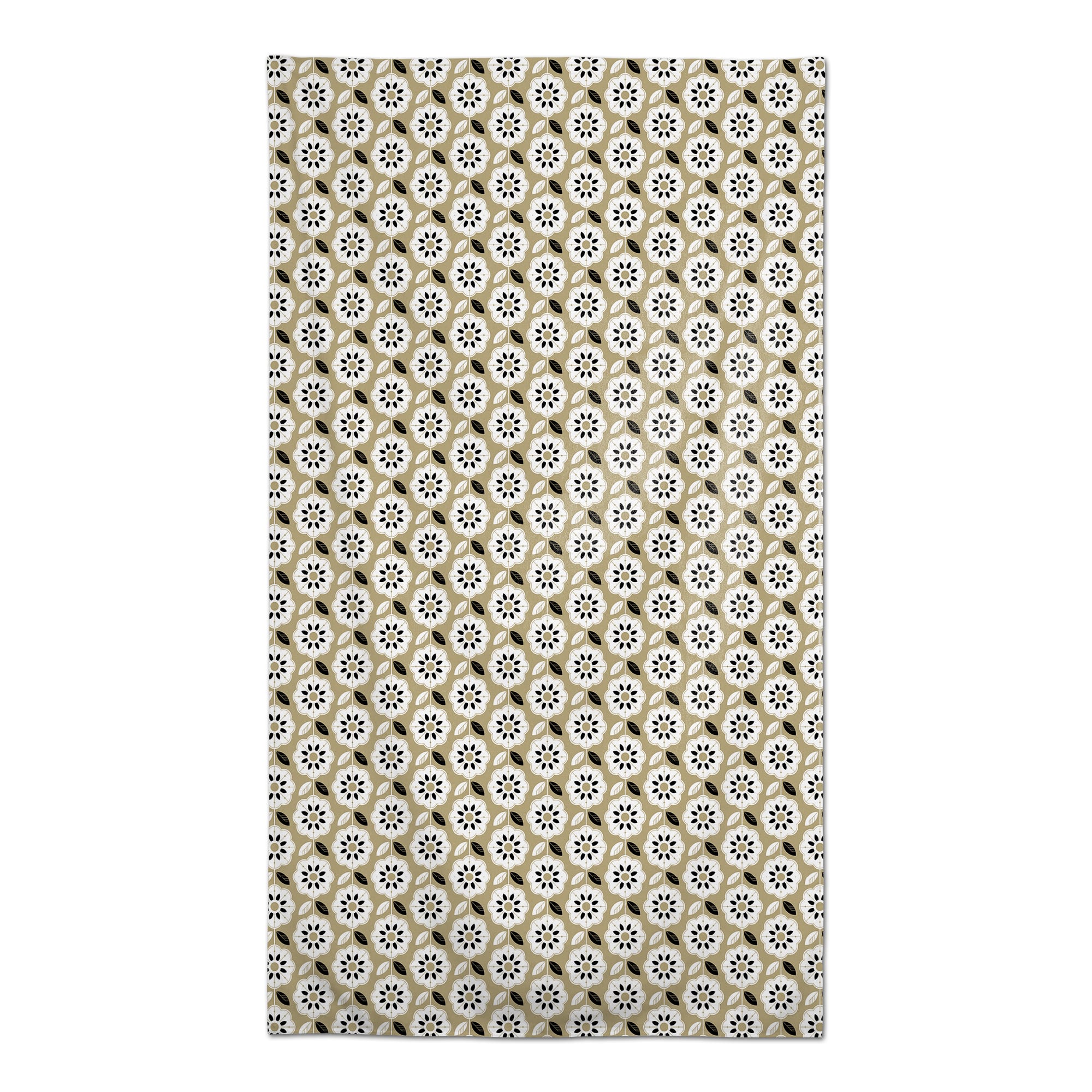 Mod Gold Flower Tablecloth